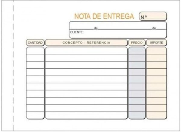 TALONARIOS DE ENTREGAS 1/8 APAISADO TRIPLICADO AUTOCOPIANTE