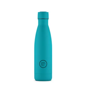 The Bottles Coolors – Botella de Acero Inoxidable Vivid Turquoise 500ML
