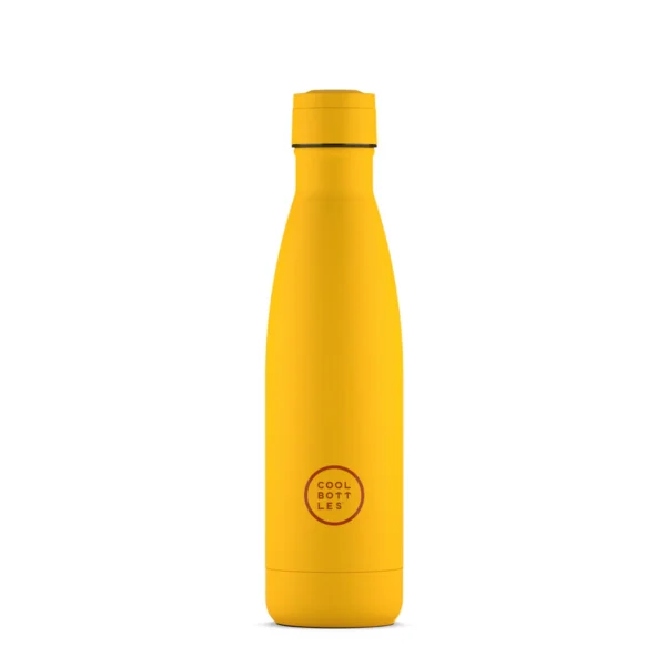 The Bottles Coolors - Botella de Acero Inoxidable Vivid Yellow 500ML