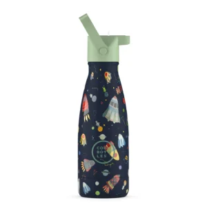 Botellas infantiles de 260 ml – Botella de Agua para Niños Space Rockets