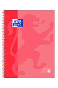 cuaderno espiral europeanbook1 a4 80h 90g. cuadricula 5x5mm microperforado