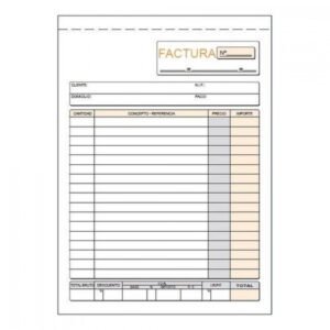 Talonari Factures T-63 Duplicat autocopiant