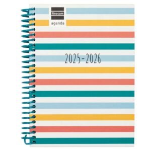 Agenda Finocam escolar Diva 1/8 setm/vista cat 2025-26 colors