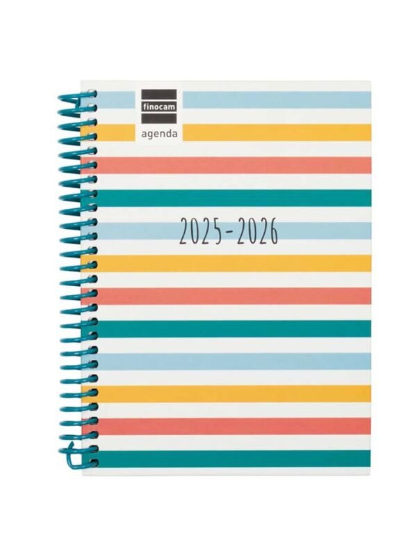 Agenda Finocam escolar Diva 1/8 setm/vista cat 2025-26 colors
