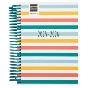 Agenda Finocam escolar Diva 1/8 dia/pàg cat 2025-26 colors