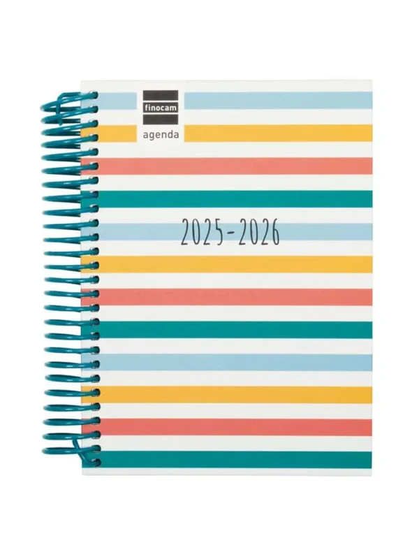 Agenda Finocam escolar Diva 1/8 dia/pàg cat 2025-26 colors