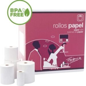 PACK 8 ROTLLOS PAPER TERMICO SENSE BPA 80X80X12MM FABRISA