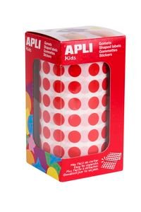 ROTLLO GOMETS REDONDO VERMELL AUTOADHESIVOS 10,5MM