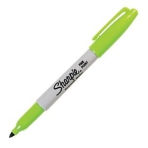 Retolador Sharpie punta fina verd clar permanent