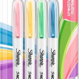 Estoig 4 marcadors creatius Sharpie S-Note colors pastel