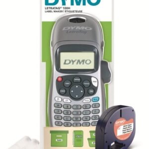 Rotuladora Dymo LetraTag LT-100H gris + 1 cinta de regal