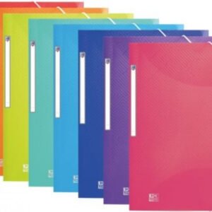 Carpeta de plàstic A4+ amb gomes i solapes Urban colors assortits Oxford