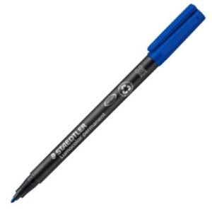 Capsa 10u retolador Lumocolor 317 punta M permanent blau