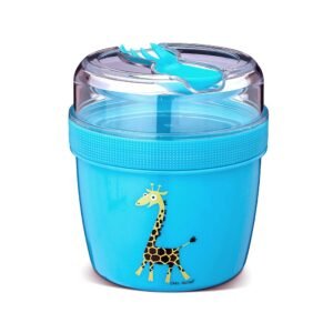 Fiambrera Snack N’ice Cup L Jirafa Turquesa Carl Oscar
