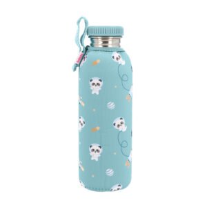 Botella Acero con Funda Pandas in Space Personalizable 750ml Tutete
