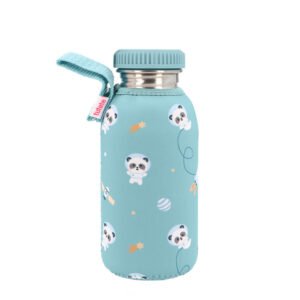 Botella Acero con Funda Pandas in Space Personalizable 500ml Tutete