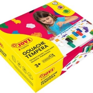 Estoig 12 pots de tempera Jovi 15ml colors assortits + pinzell