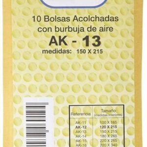 Paq/10 bosses kraft encoixinades AK-13 autoadhesives 150x215mm SAM