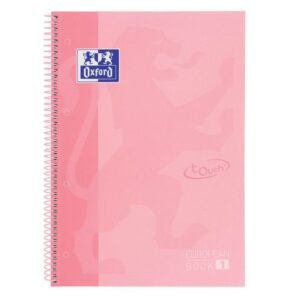 Bloc A4+ 80 fulls 90g quadrícula 5×5 rosa Touch Europeanbook1 Oxford