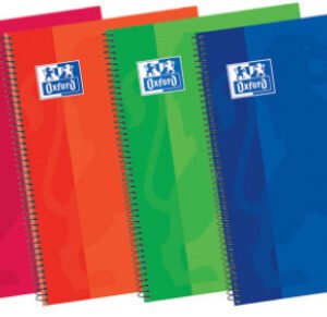 Bloc foli 80 fulls 90g 1 horitzontal amb marge colors vius Oxford