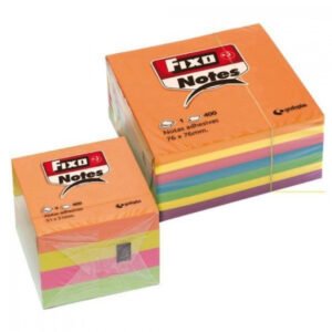 Cub 400 notes adhesives 76x76mm Fixo colors neó