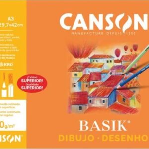 Minipack 10 làmines de dibuix Basik A3 130g llis Canson
