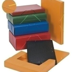 Carpeta de projectes cartró folrat llom 7cm blau