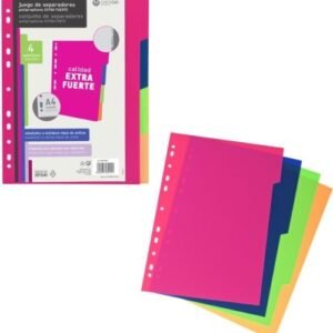 Bossa separadors A4 extra-forts 10 pestanyes multitaladre Carchivo