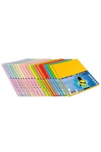 Paquet de paper A4 100 fulls 80g color groc fort Fabrisa