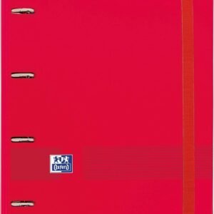 Carpebloc polyfoam A4+ 4 anelles 35mm amb recanvi vermell Oxford