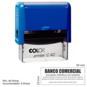Segell personalitzat C40 23x59mm