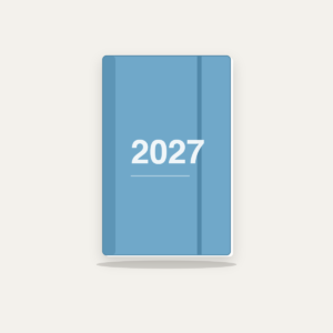 Agenda Finocam Opaque E10 setmana vista horitzontal català 2027 blau cel Agenda Finocam Opaque E10 setmana vista horitzontal català 2027 blau cel