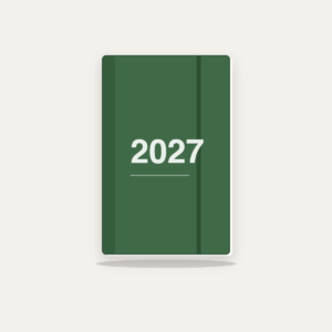Agenda Finocam Opaque E10 setmana vista horitzontal català 2027 verd Agenda Finocam Opaque E10 setmana vista horitzontal català 2027 verd