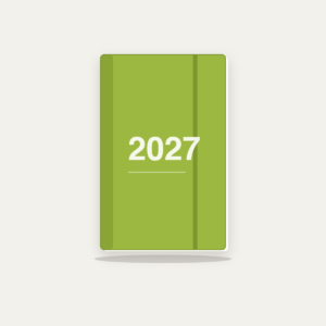Agenda Finocam Opaque E10 setmana vista horitzontal català 2027 verd llima Agenda Finocam Opaque E10 setmana vista horitzontal català 2027 verd llima