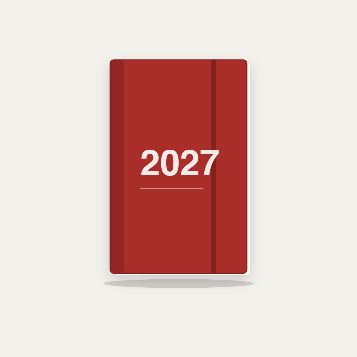 Agenda Finocam Year E10 dia pàgina català 2027 vermell Agenda Finocam Year E10 dia pàgina català 2027 vermell