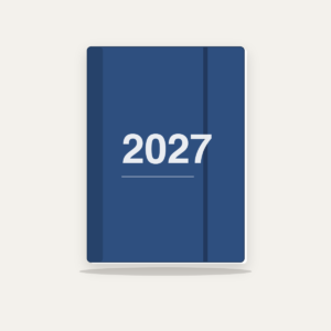 Agenda Finocam Opaque E11 setmana vista vertical català 2027 blau Agenda Finocam Opaque E11 setmana vista vertical català 2027 blau