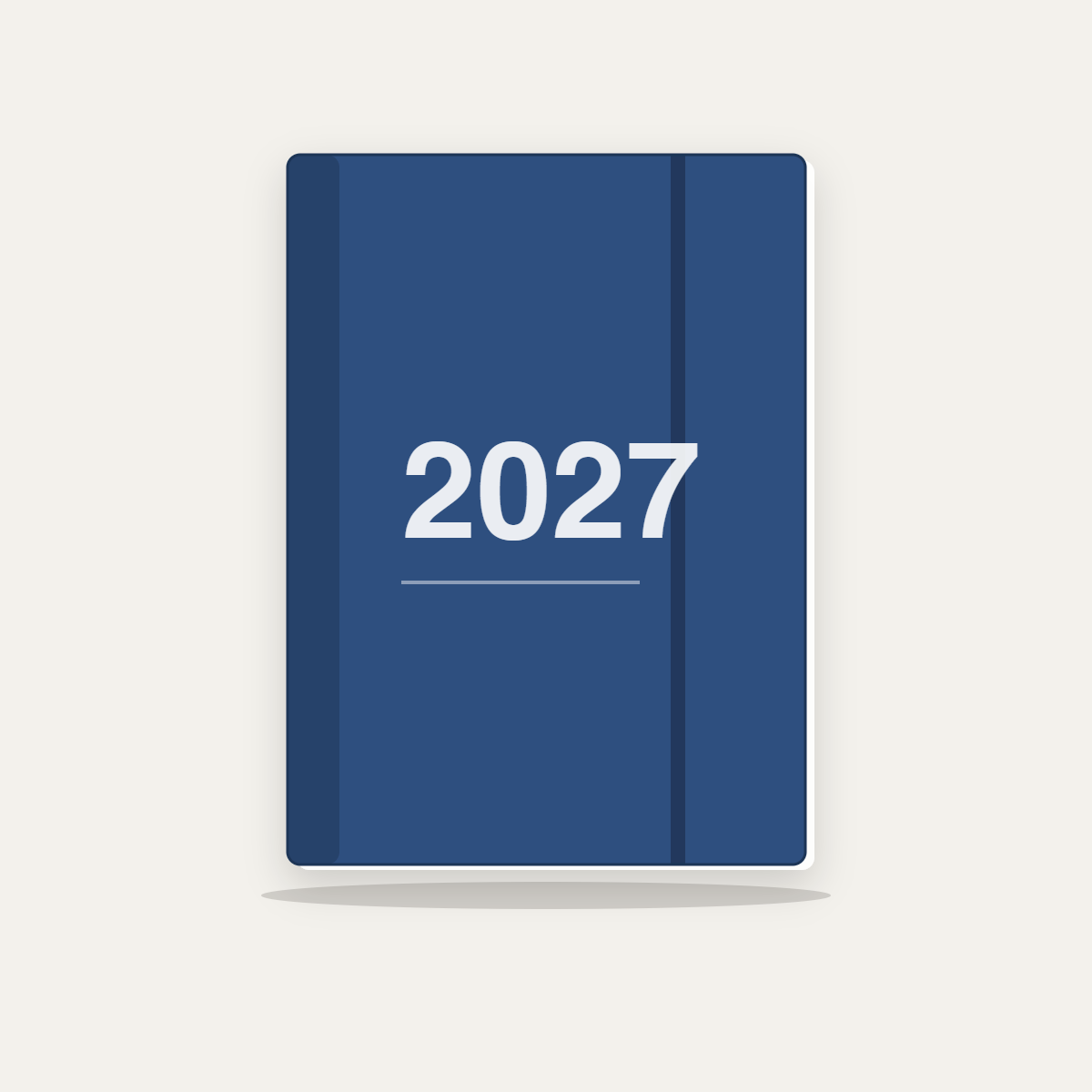 Agenda Finocam Year E11 setmana vista vertical català 2027 blau Agenda Finocam Year E11 setmana vista vertical català 2027 blau