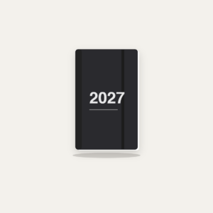 Agenda Finocam Opaque E3 setmana vista horitzontal català 2027 negre