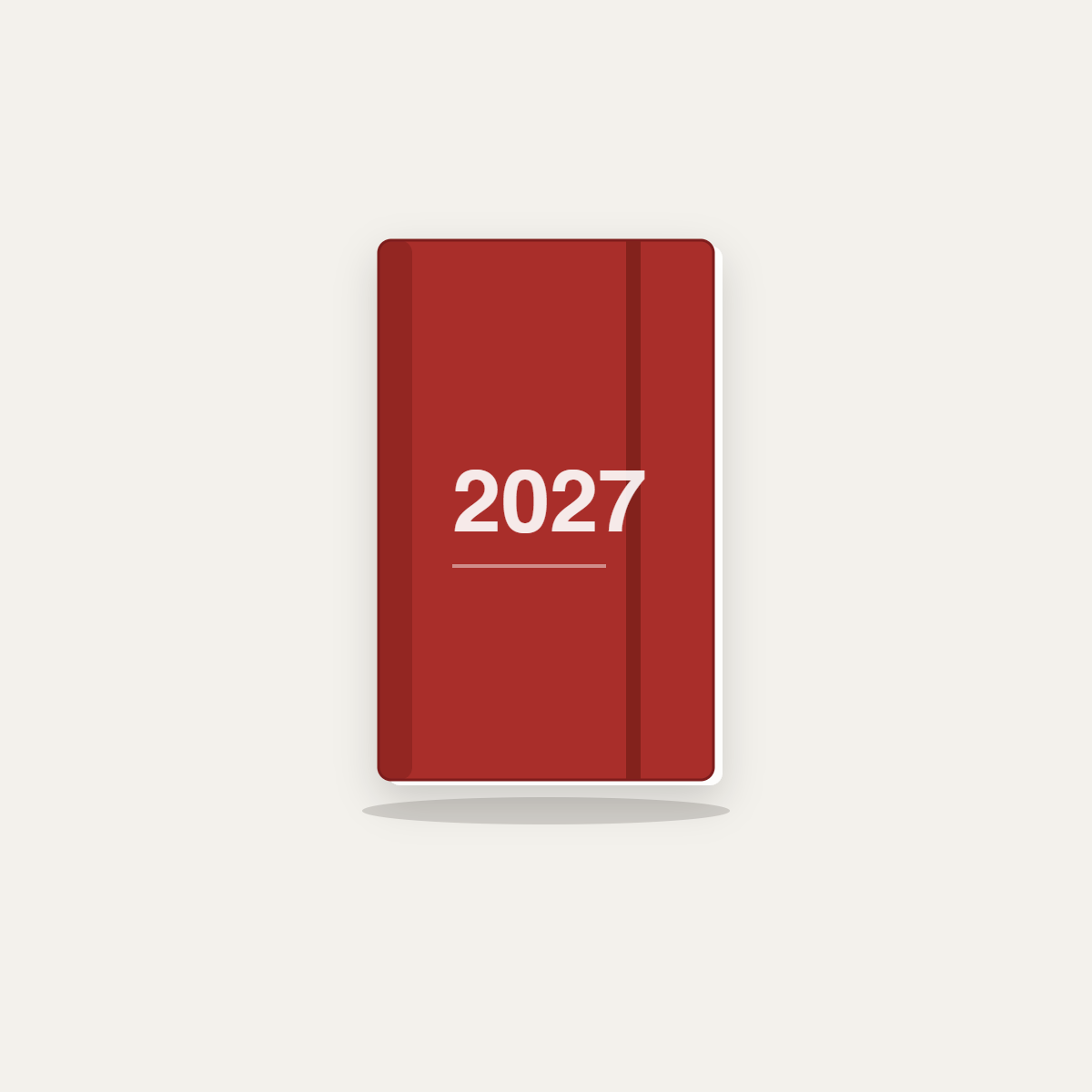 Agenda Finocam Year E5 dia pàgina català 2027 vermell Agenda Finocam Year E5 dia pàgina català 2027 vermell