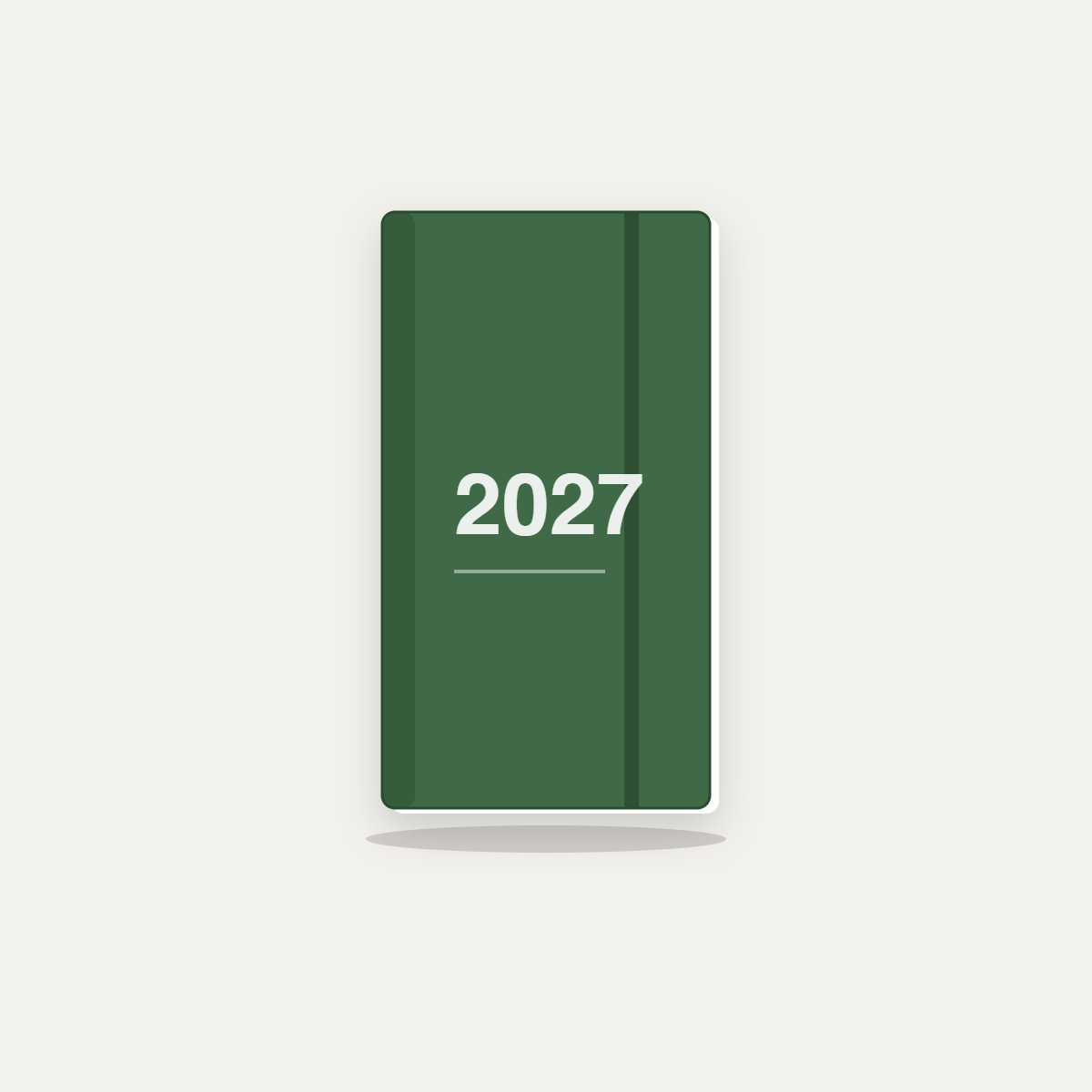 Agenda Finocam Opaque E9 setmana vista horitzontal català 2027 verd Agenda Finocam Opaque E9 setmana vista horitzontal català 2027 verd