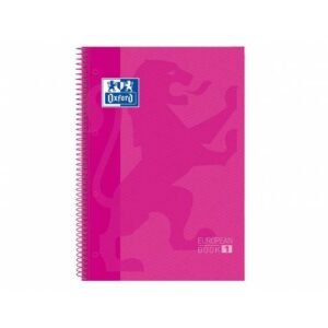 Bloc A4+ 80 fulls 90g quadrícula 5×5 rosa Europeanbook1 Oxford
