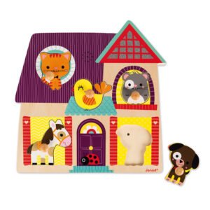 Puzle encaixable musical Els meus amiguets els animals Janod