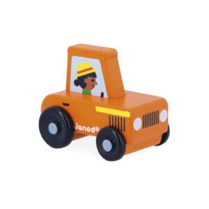 Tractor taronja de fusta Cross Roads Janod