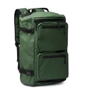 Motxilla de viatge impermeable amb butxaques verda